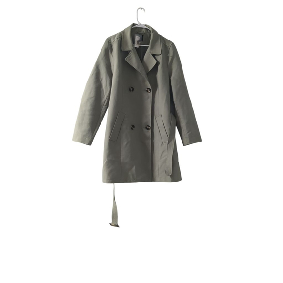 Reitmans Sage Green Trench Coat Women’s Plus Size 2X - Picture 3 of 11
